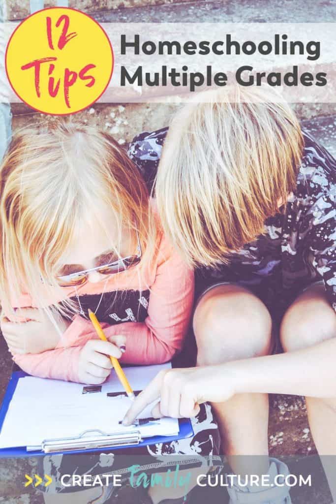 How to Homeschool Multiple Ages | Creating a Multi-Age Homeschool Schedule That Works | 12 Tips for Homeschooling Multiple Ages | Homeschooling Multiple Children #homeschooltips #homeschoolresources